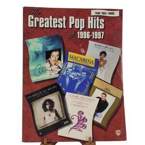The Greatest Pop Hits Of 1996-1997 Sheet Music Book  Piano/Vocal/Chords